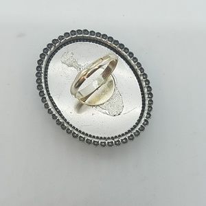 GASOLINE GLAMOUR Jewelry - Green glitter cocktail ring sample GASOLINE GLAMOUR Jewelry - Green glitter cocktail ring sample